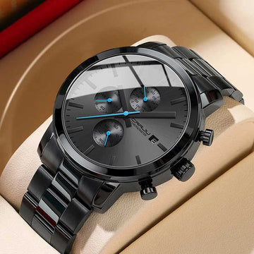 Men Stainless Steel Chronograph Watch