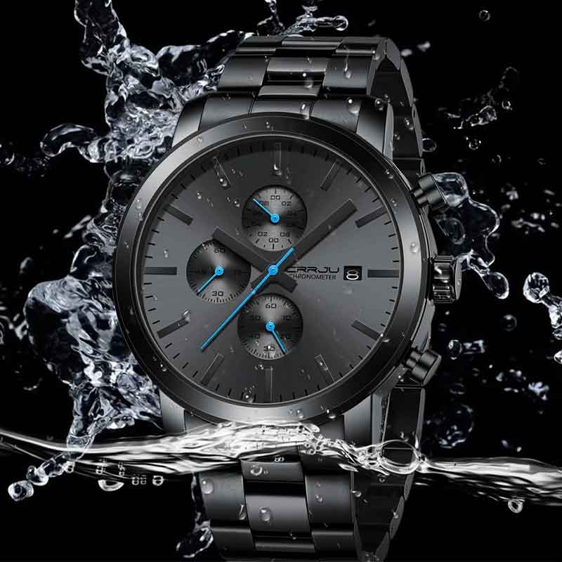 Men Stainless Steel Chronograph Watch